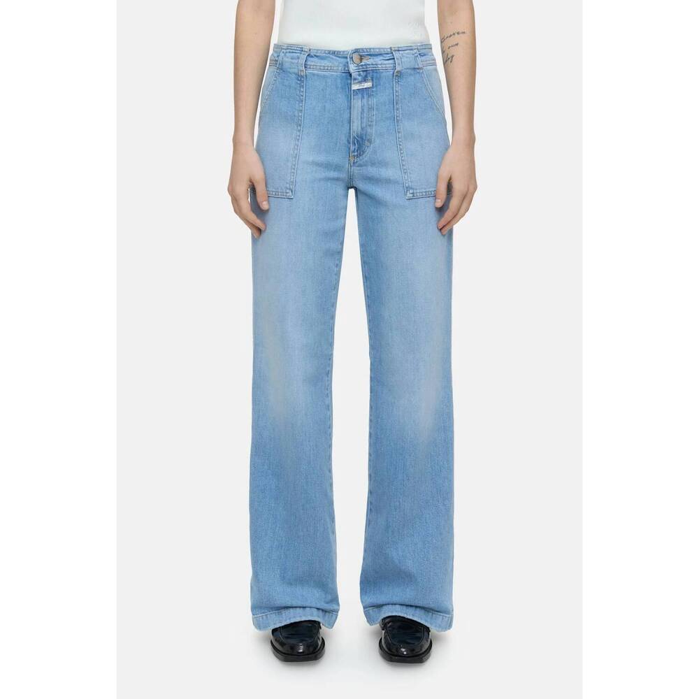 NEW CLOSED aria denim straight jeans in light blue